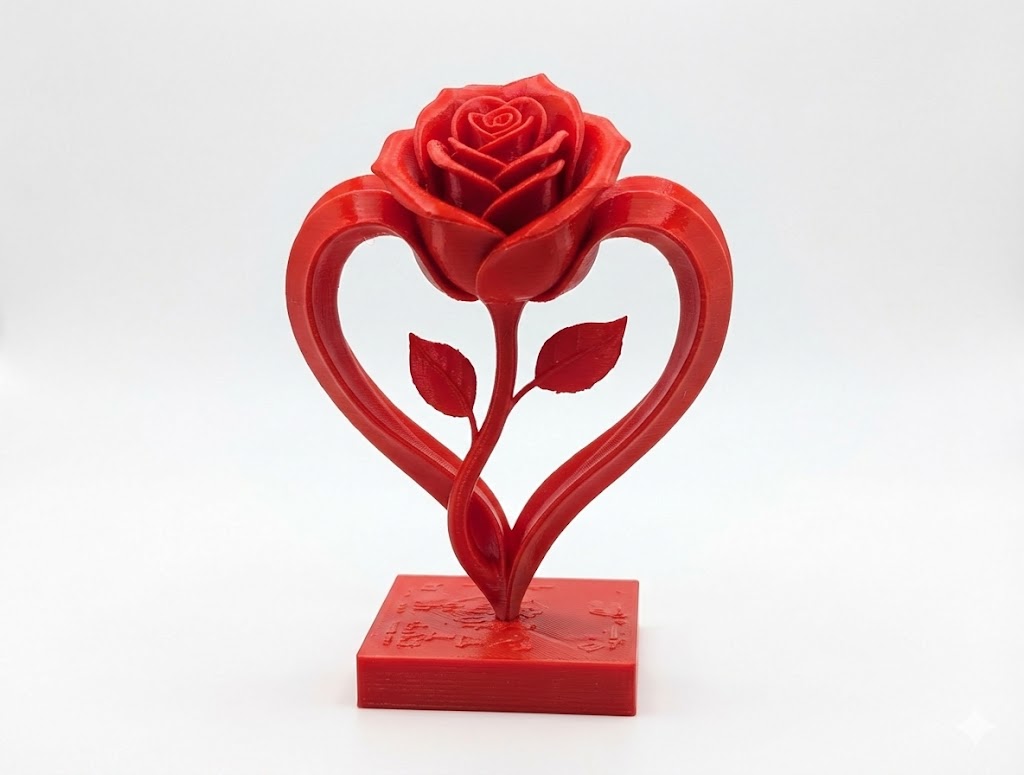 Роза на подставке